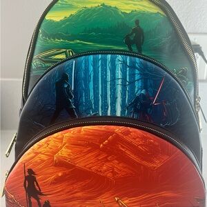 Loungefly Star Wars Backpack - Green, Blue, Orange